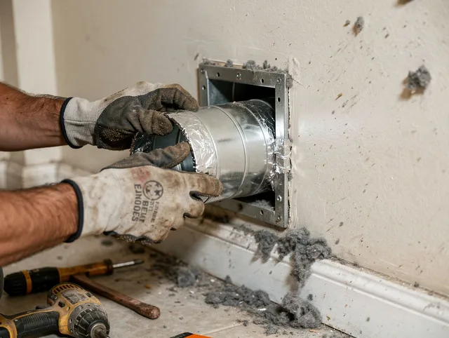 Professional dryer vent repair and installation by Winthrop Dryer Vent Cleaning in Winthrop