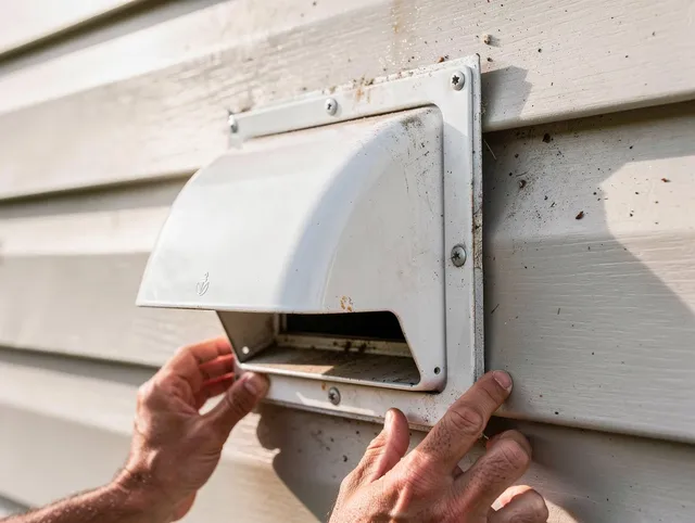 Winthrop Dryer Vent Cleaning technician delivering thorough residential dryer vent cleaning service in Winthrop